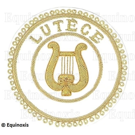 Badge / Macaron GLNF – Grande tenue provinciale – Grand Organiste – Lutèce – Brodé main